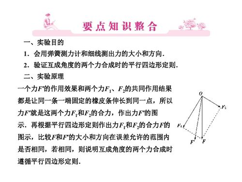 实验三 验证力的平行四边形定则
